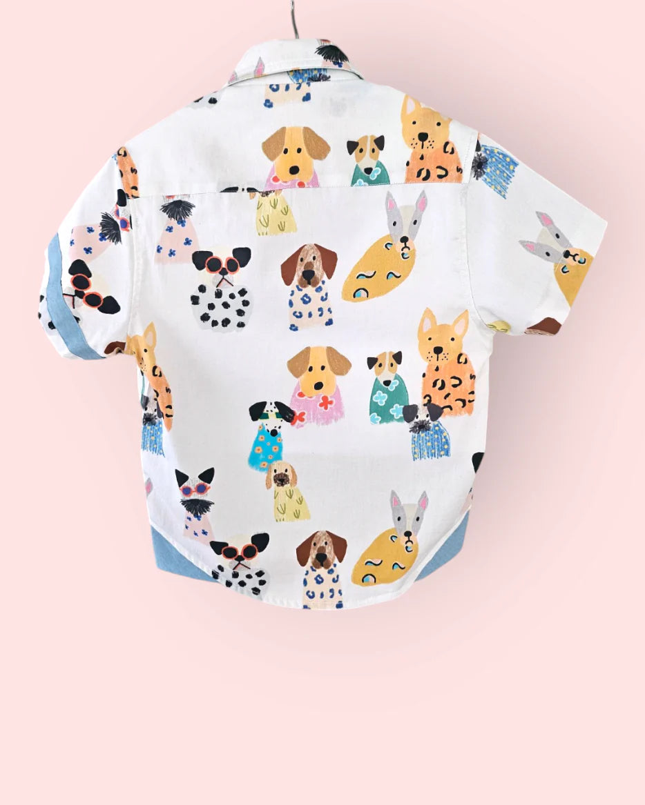 Puppy Parade Boys Cotton Shirt