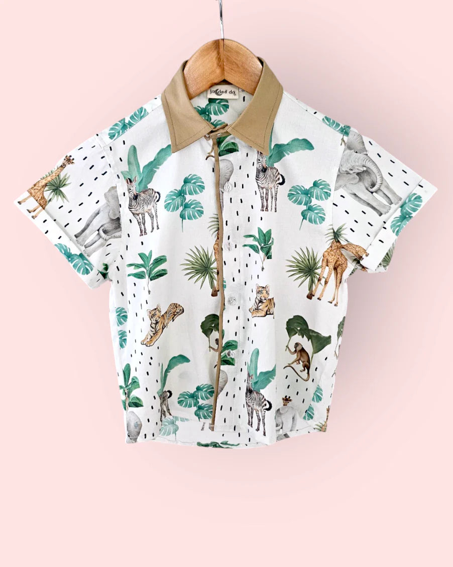 Safari Adventure Boys Cotton Shirt