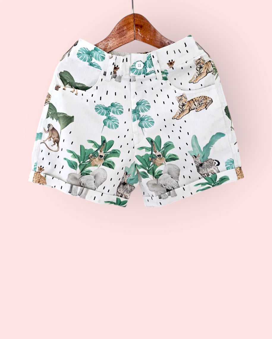 Safari Adventure Boys Cotton Shorts